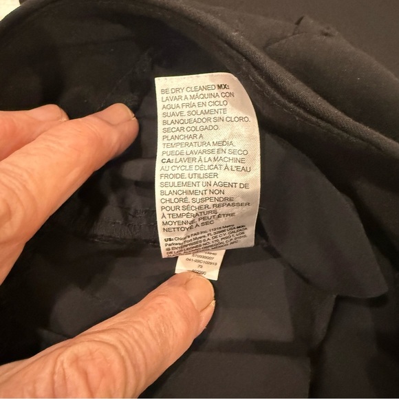 Chico’s Pull-on Dress Pants Stretch Straight Leg Black Size 10 (Chico’s 1.5R) - Picture 12 of 12